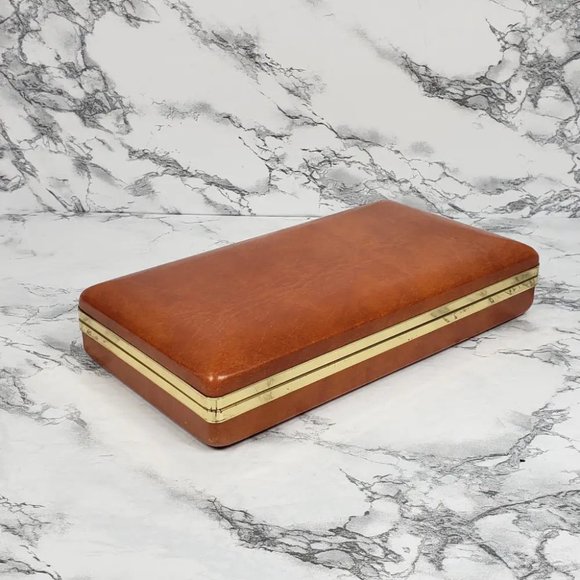 Travel Jewelry Box Compact Vintage - Picture 6 of 9